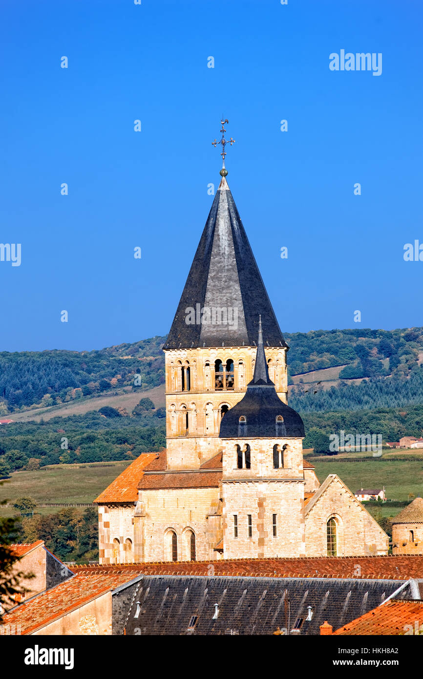 Abbazia di Cluny in Borgogna Foto Stock