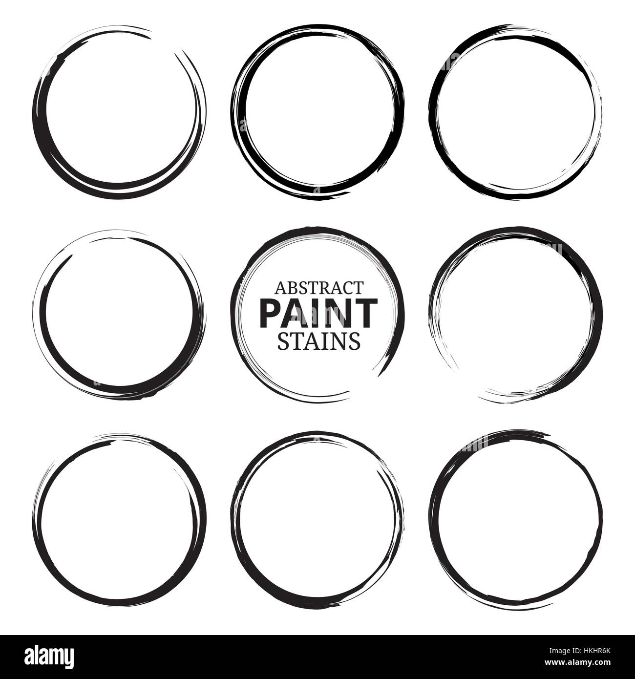 Abstract macchie di vernice Illustrazione Vettoriale