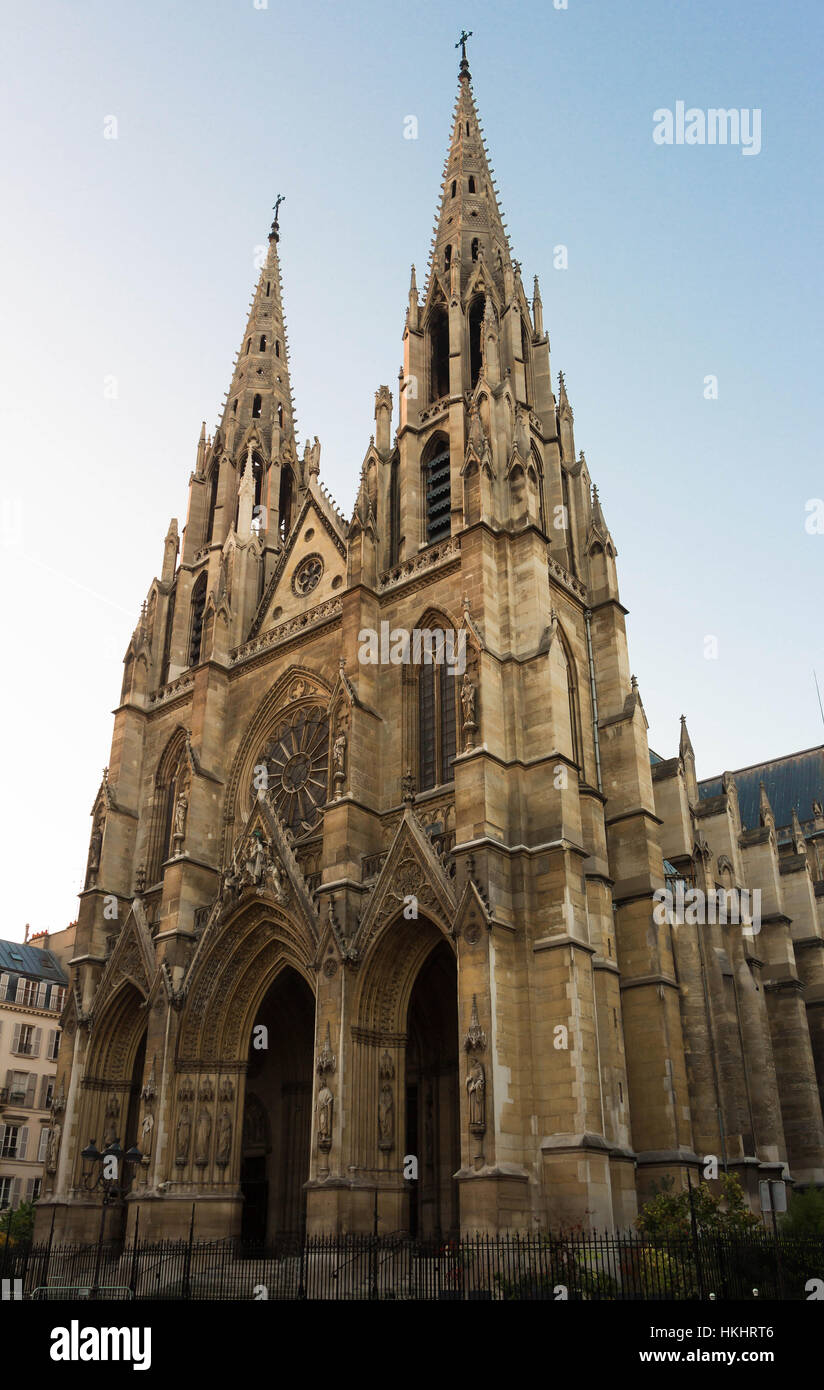 La Basilica di Santa Clotilde è una basilica chiesa di Parigi, situato sulla Rue Las casi, nell'area di Saint Germain-des-Prés. È meglio conosciuta f Foto Stock