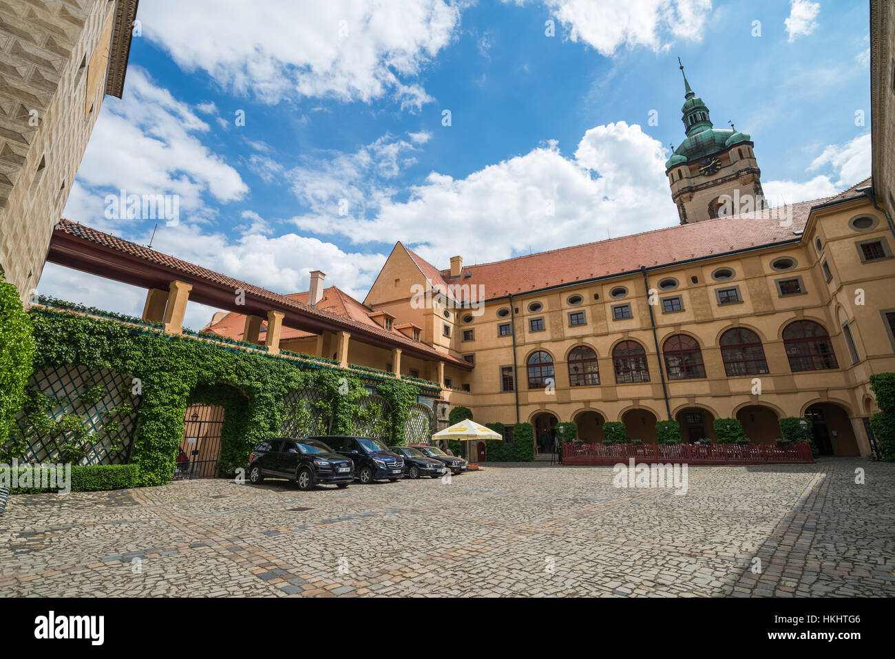 Castello di Melnik, Central Bohemia Repubblica Ceca Foto Stock