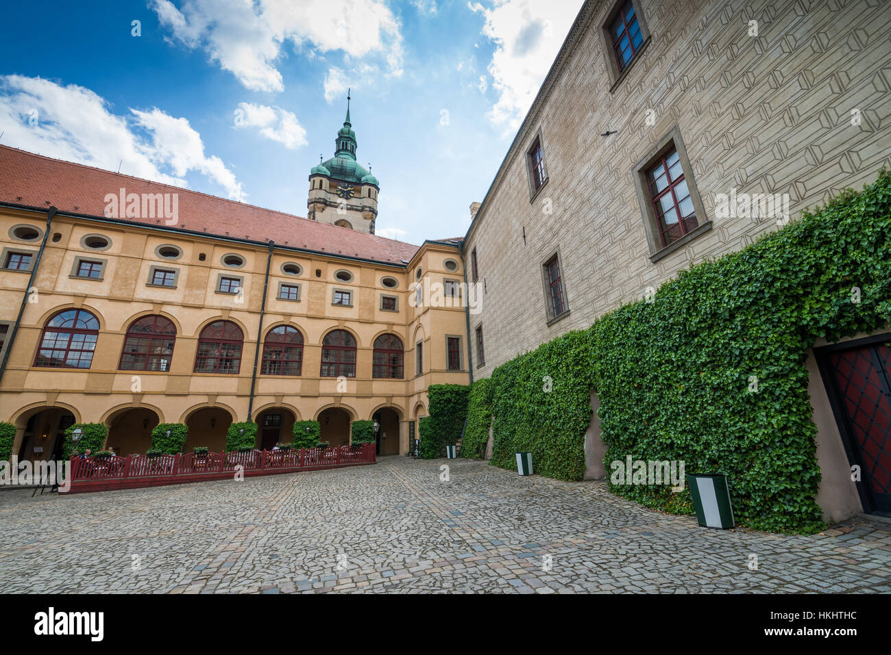 Castello di Melnik, Central Bohemia Repubblica Ceca Foto Stock