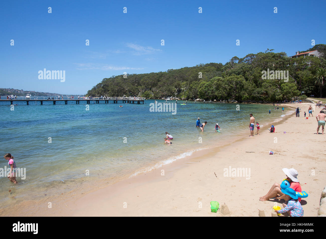 Clifton Gardens Beach a Chowder Bay nel Sydney National Park, New South Wales, Australia, 2017 Foto Stock