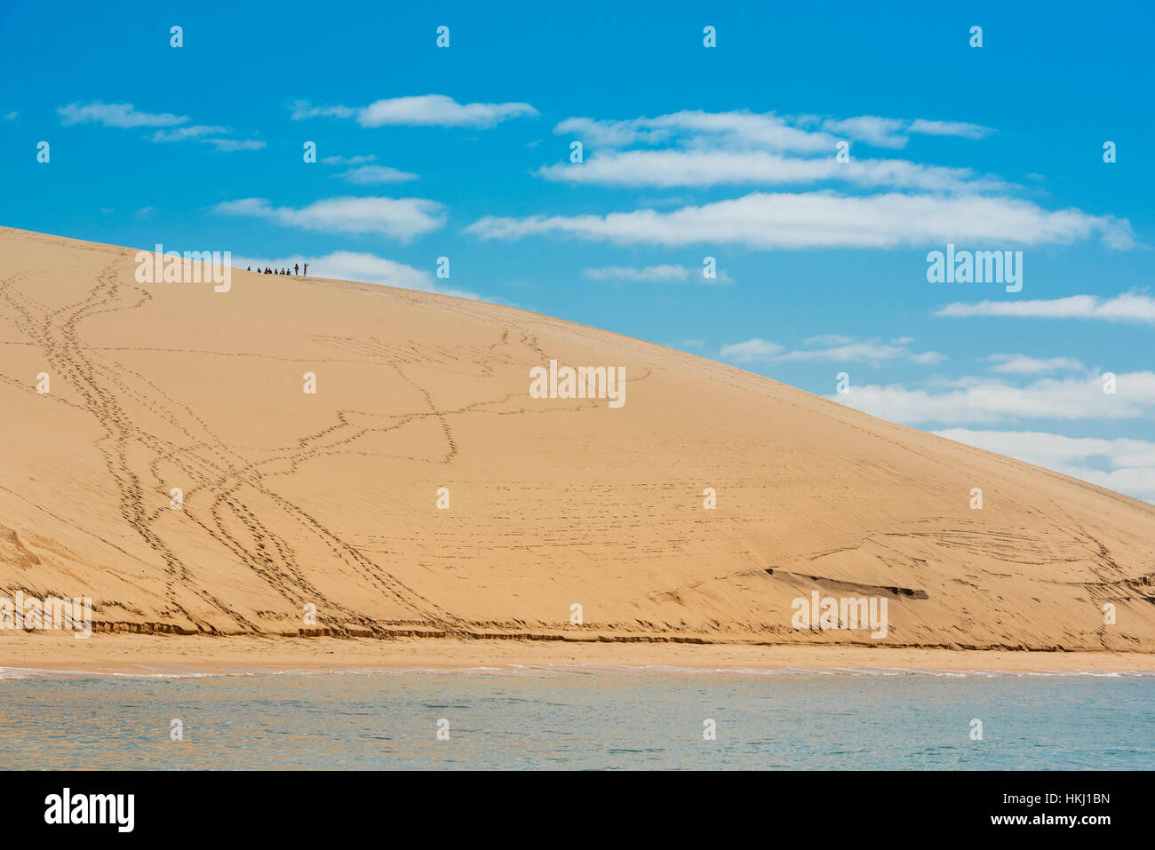Dune a Bazaruto Island, la più grande isola dell'Arcipelago di Bazaruto in Mozambico; Foto Stock