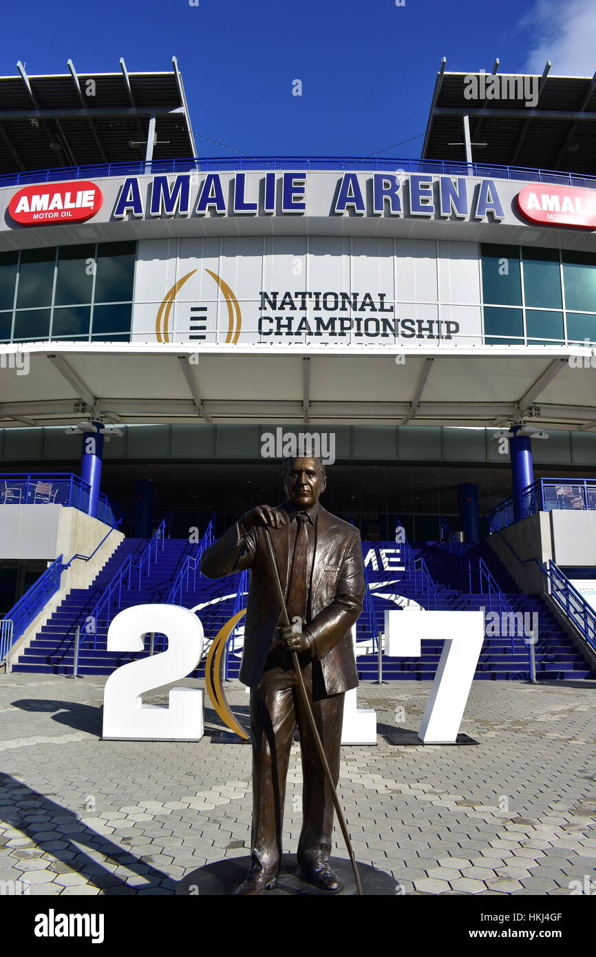 Tampa, Florida - USA - gennaio 07, 2017: Amalie Arena Tampa 2017 Foto Stock