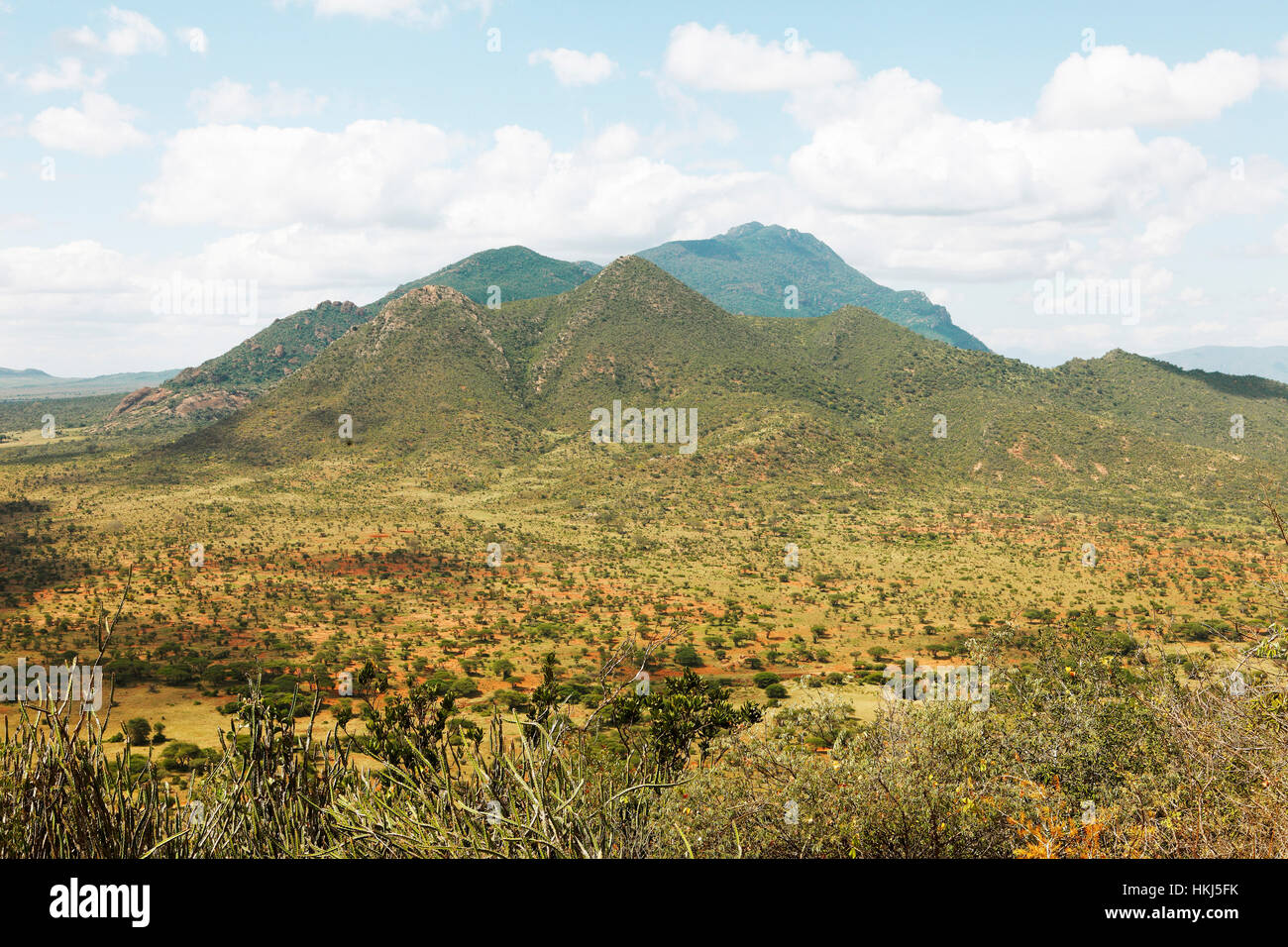 Ngulia colline, Tsavo West National Park, Taita-Taveta County, Kenya Foto Stock