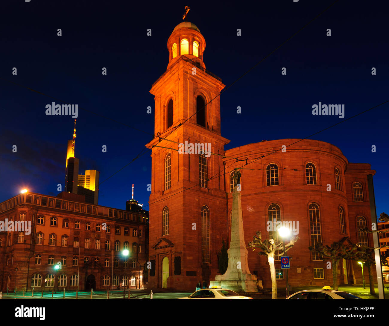 Frankfurt am Main : la chiesa di Paolo, nel 1848-1849 in sede di Assemblea Nazionale Tedesca, il Römer, Assia, Hesse, Germania Foto Stock