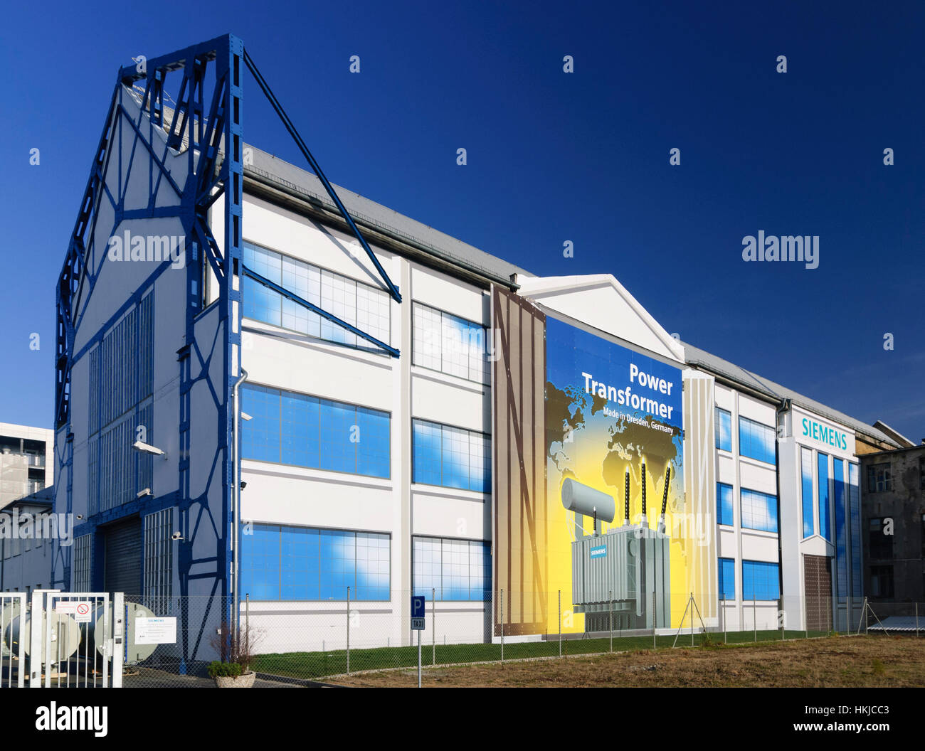 Dresda: Siemens per la trasmissione e distribuzione di energia, , Sachsen, Sassonia, Germania Foto Stock