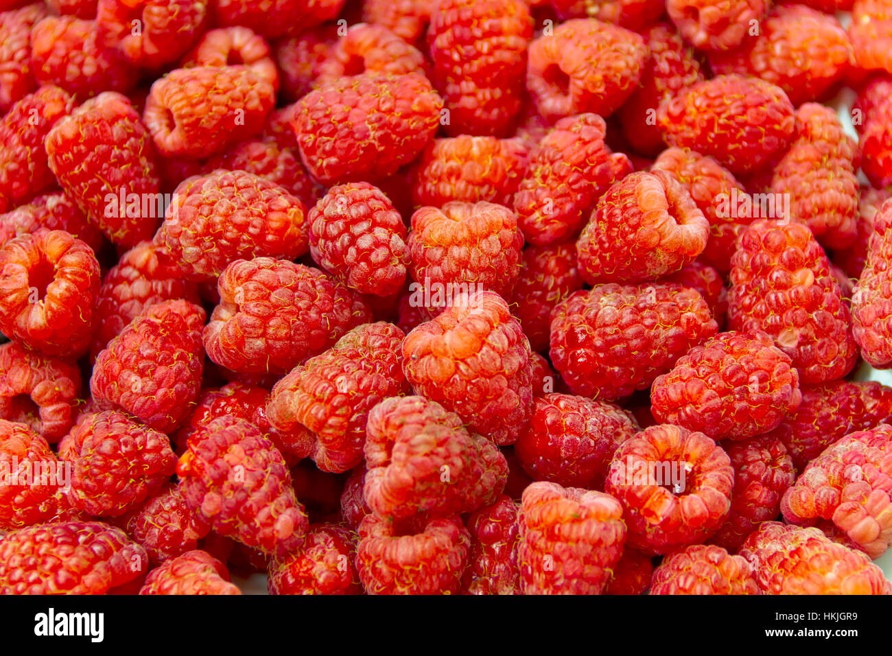 Foto di sfondo rosso fresco lampone Foto Stock