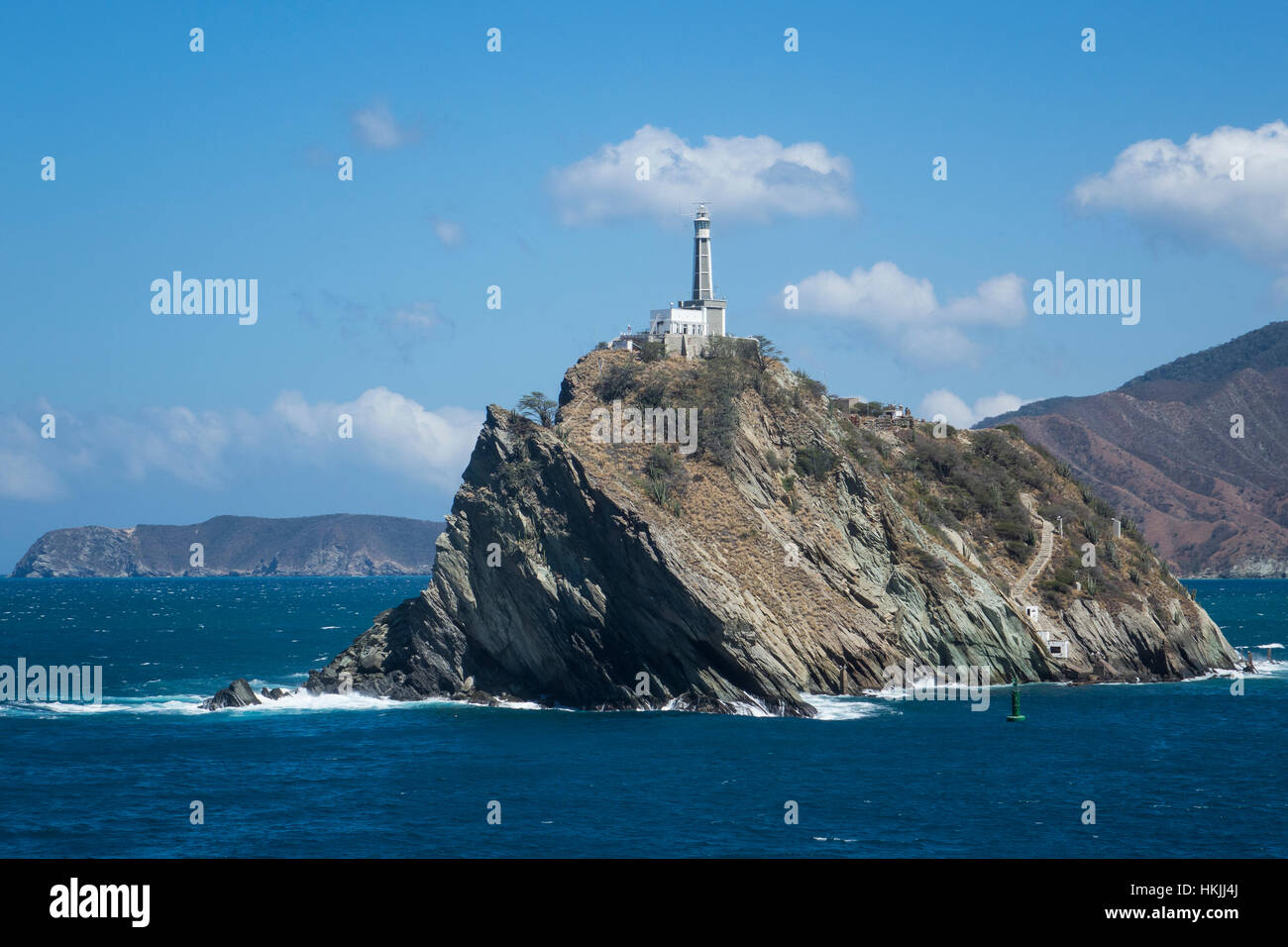 La Colombia, Magdalena, Santa Marta, baia El Morro isola Foto Stock