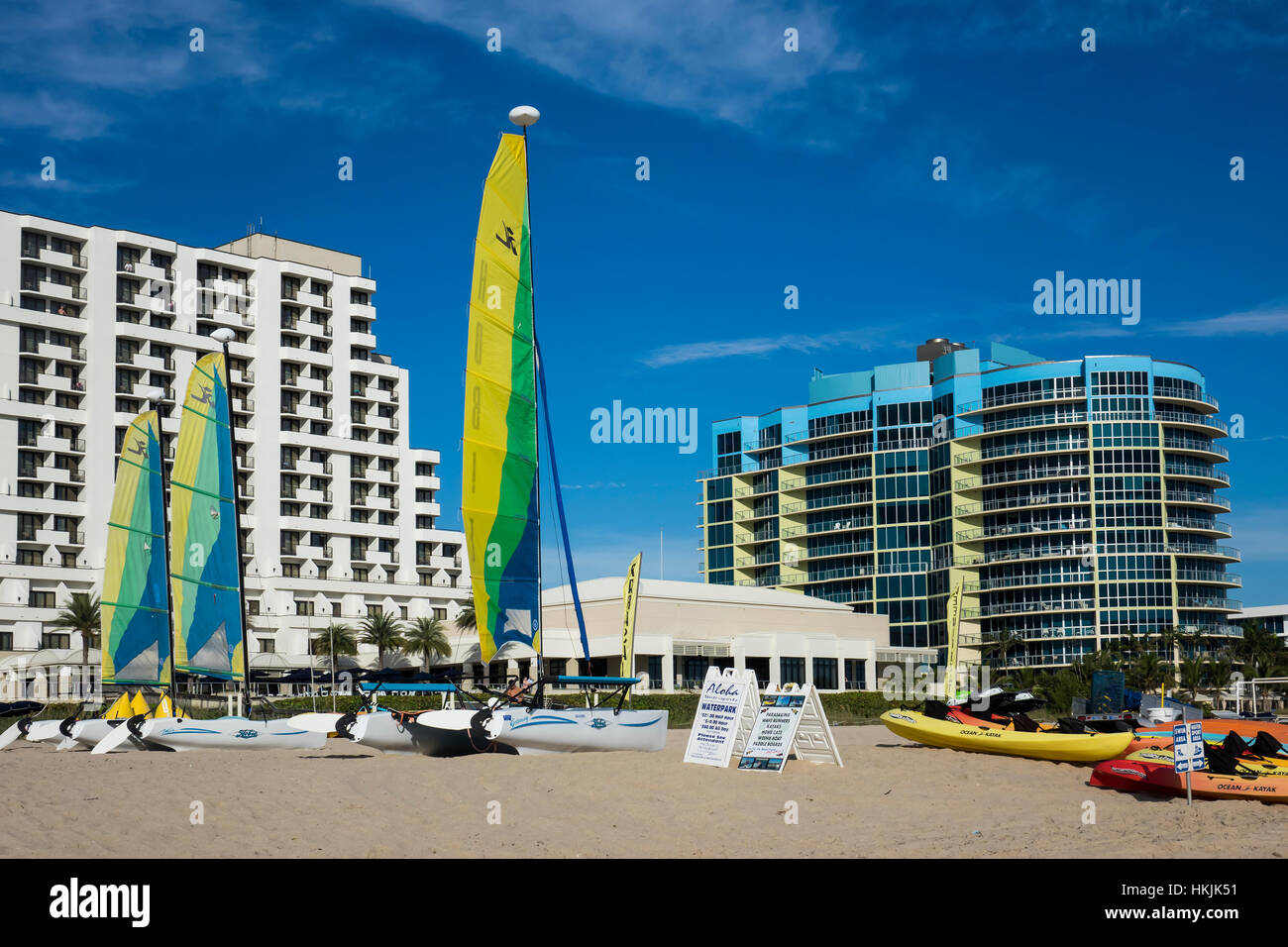 Stati Uniti d'America, Florida, Fort Lauderdale, isola barriera, Harbour beach Foto Stock