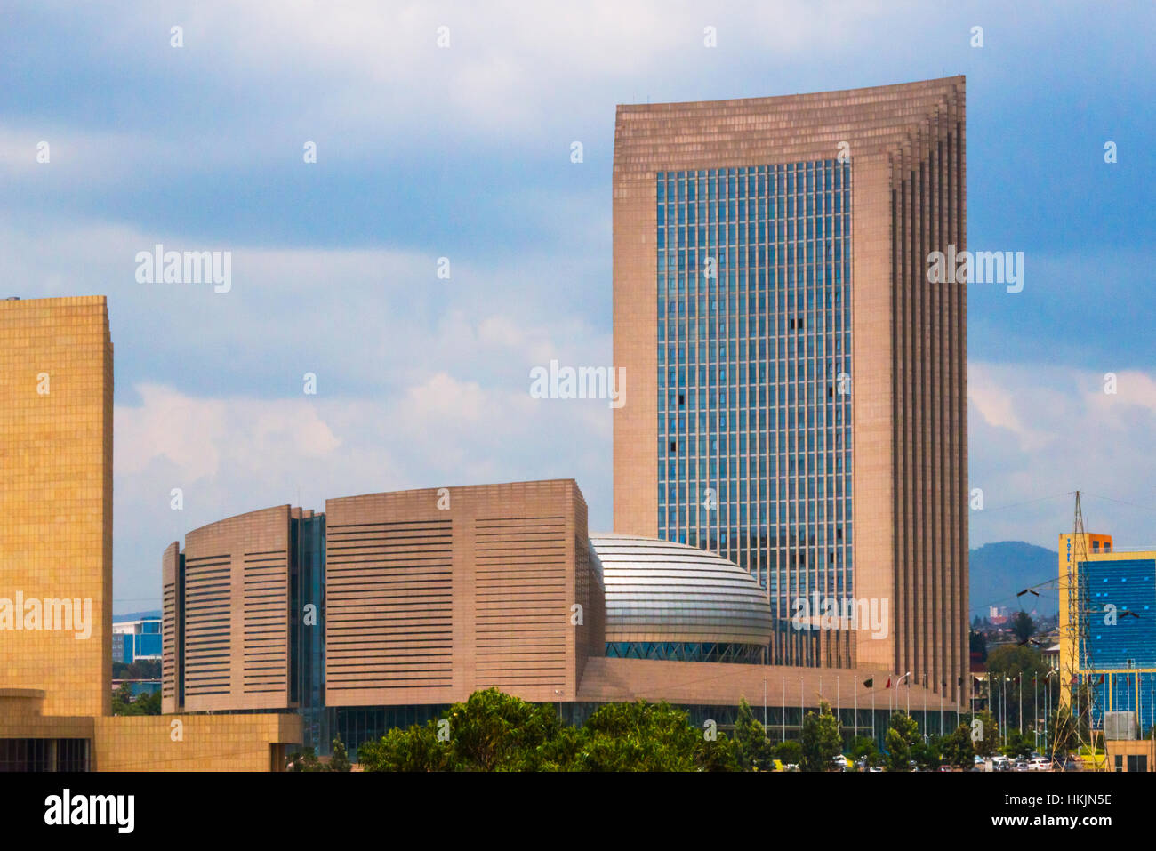 Unione africana edificio, Addis Abeba, Etiopia Foto Stock