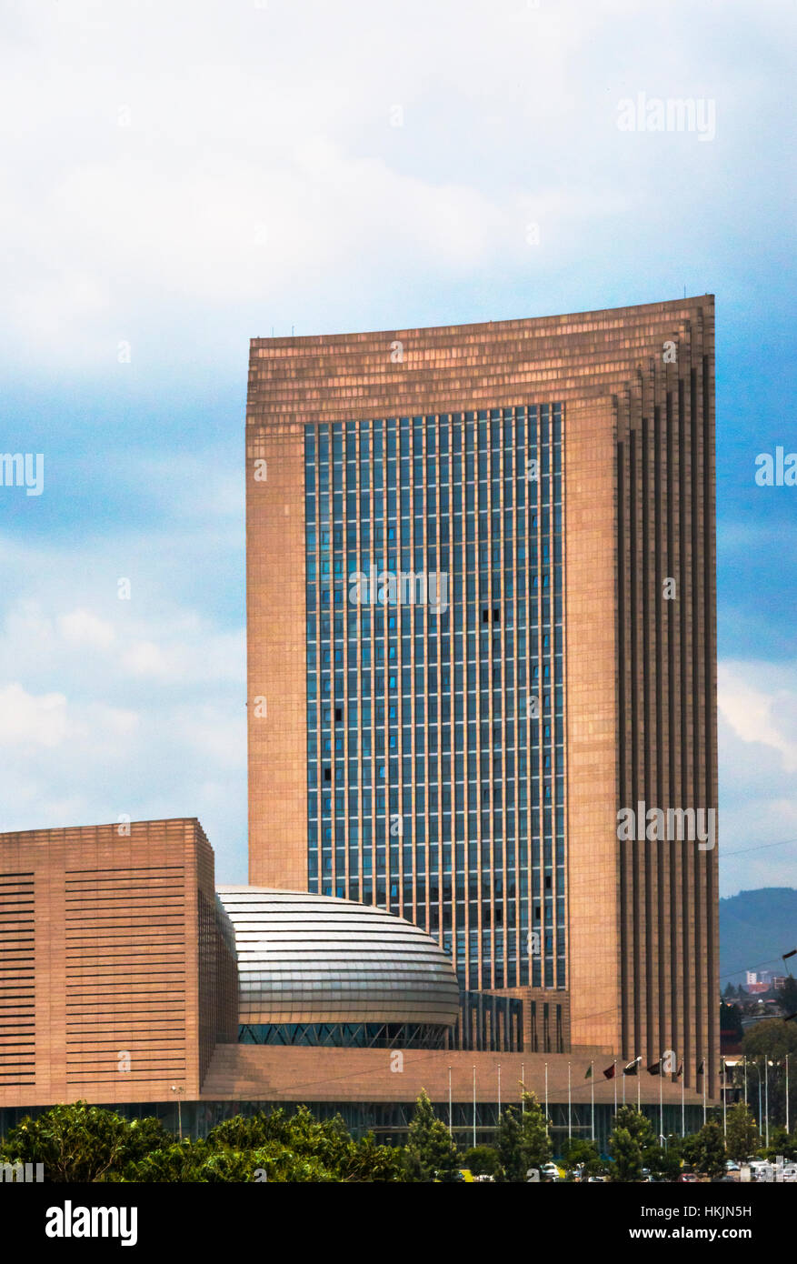 Unione africana edificio, Addis Abeba, Etiopia Foto Stock