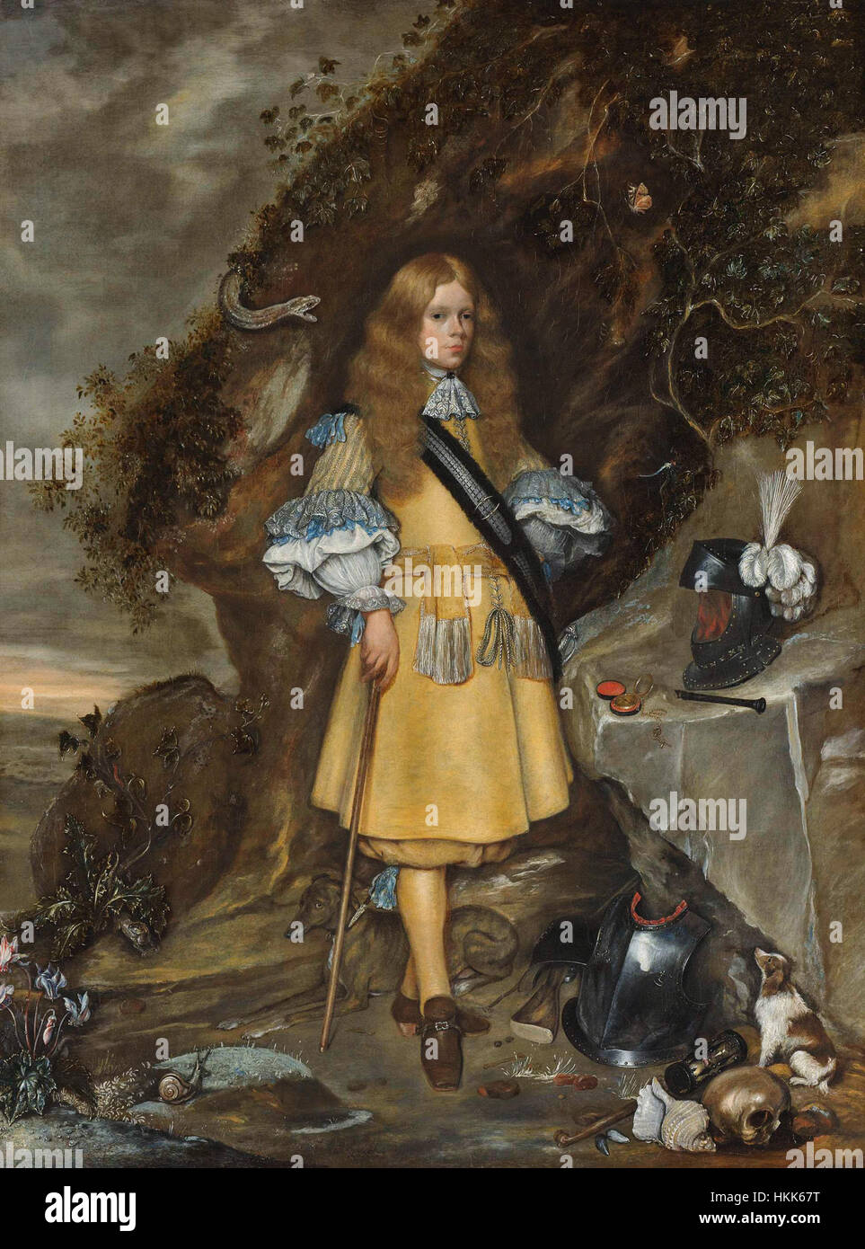 Un ritratto commemorativo di Moses ter Borch dipinto da Gerard ter Borch II e Gesina. Il ritratto cattura l'essenza dignitosa dell'individuo, riflettendo il significato storico della figura nel XVII secolo. Foto Stock