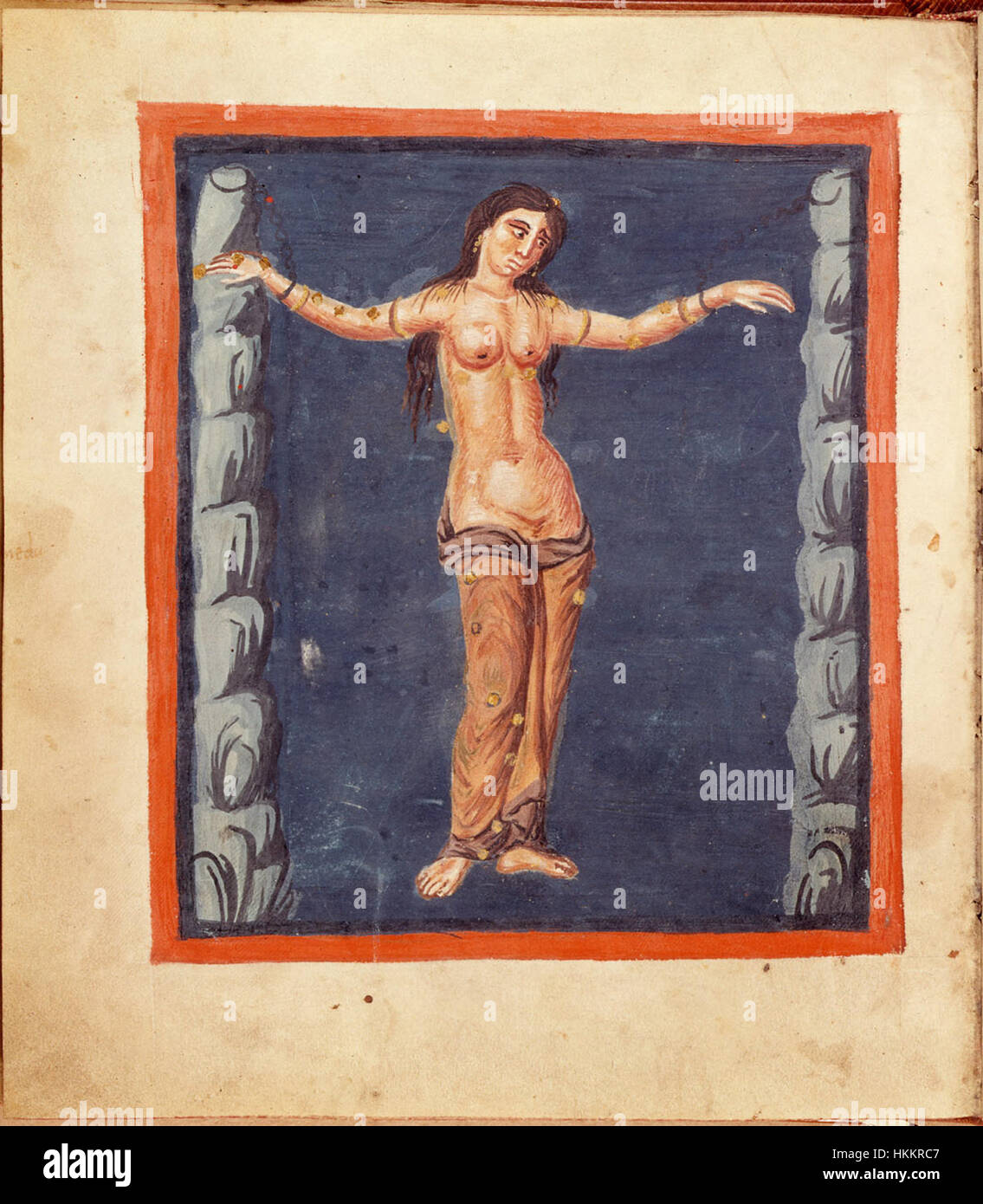 "Aratea 30v" è una pagina di un manoscritto medievale contenente illustrazioni astronomiche e astrologiche. Questo manoscritto, ricco di valore storico e scientifico, offre informazioni sulle prime interpretazioni delle stelle e dei corpi celesti, mescolando arte e scienza. Foto Stock