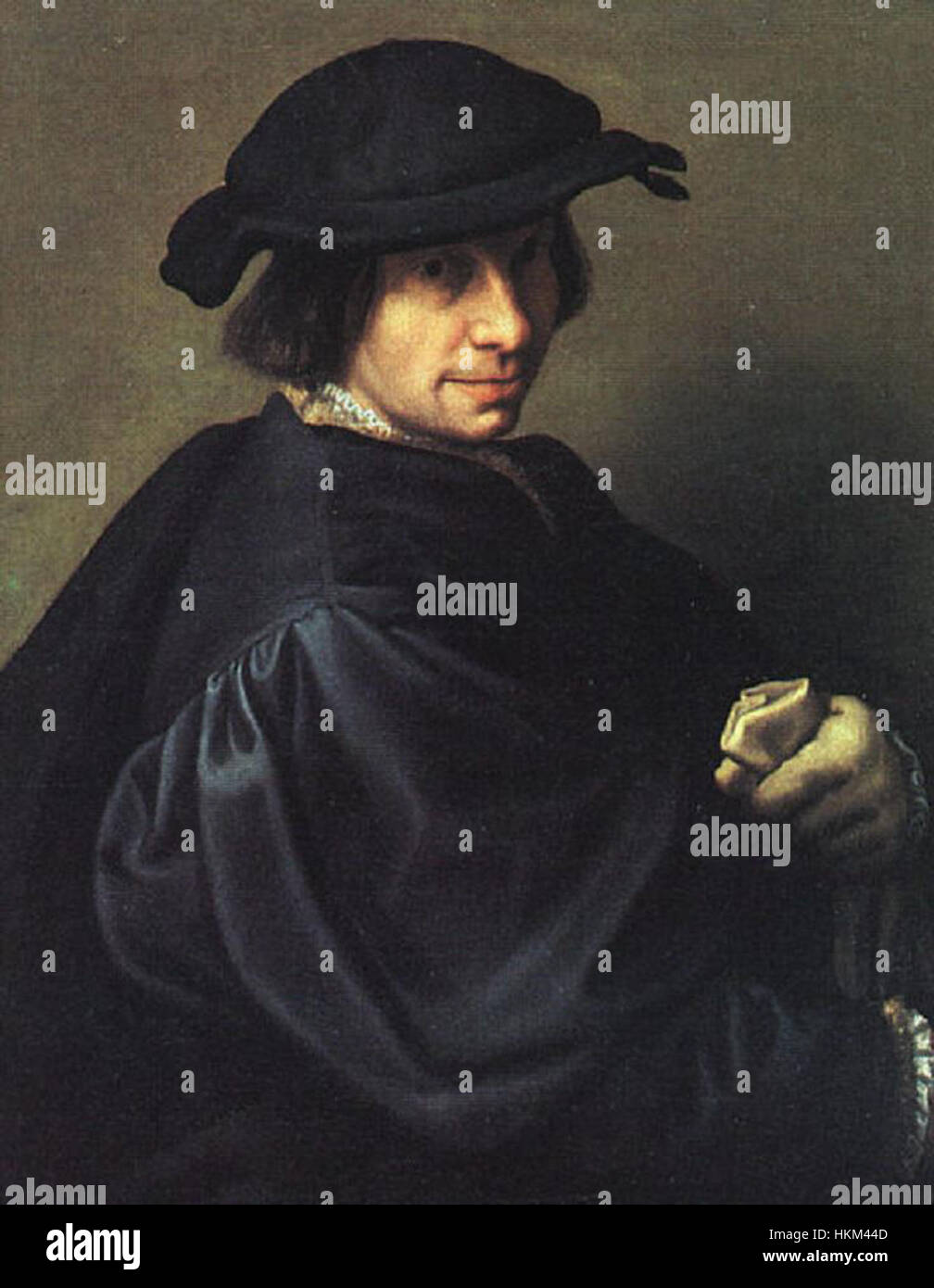 "Ritratto di padre Galeazzo campi" di Giulio campi è un dipinto di epoca rinascimentale raffigurante padre Galeazzo campi, che mostra l'attenzione di campi verso figure religiose e la maestria nella ritrattistica durante il periodo rinascimentale italiano. Foto Stock