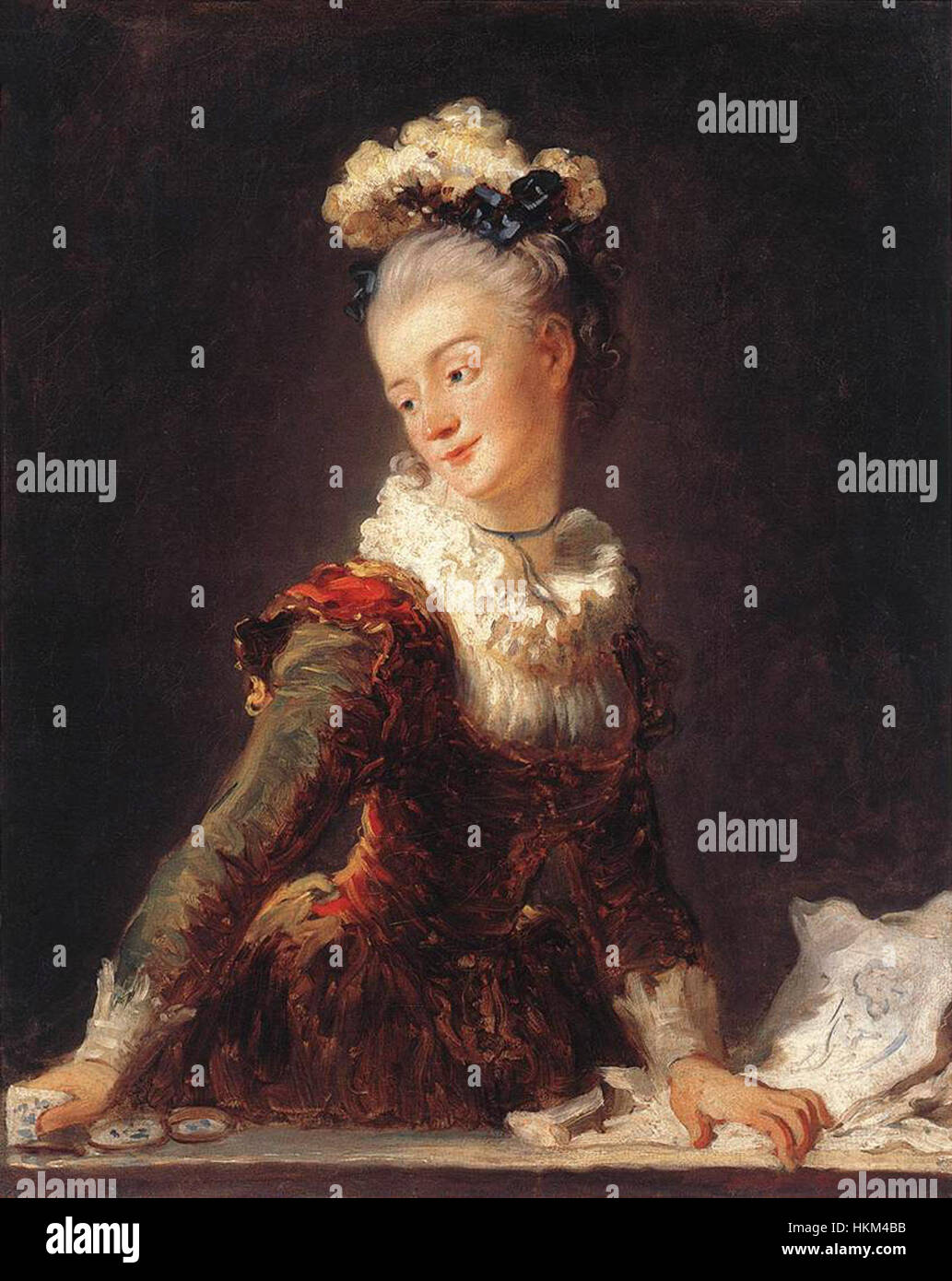 Jean Honoré Fragonard Maria Maddalena Guimard, ballerino Foto Stock