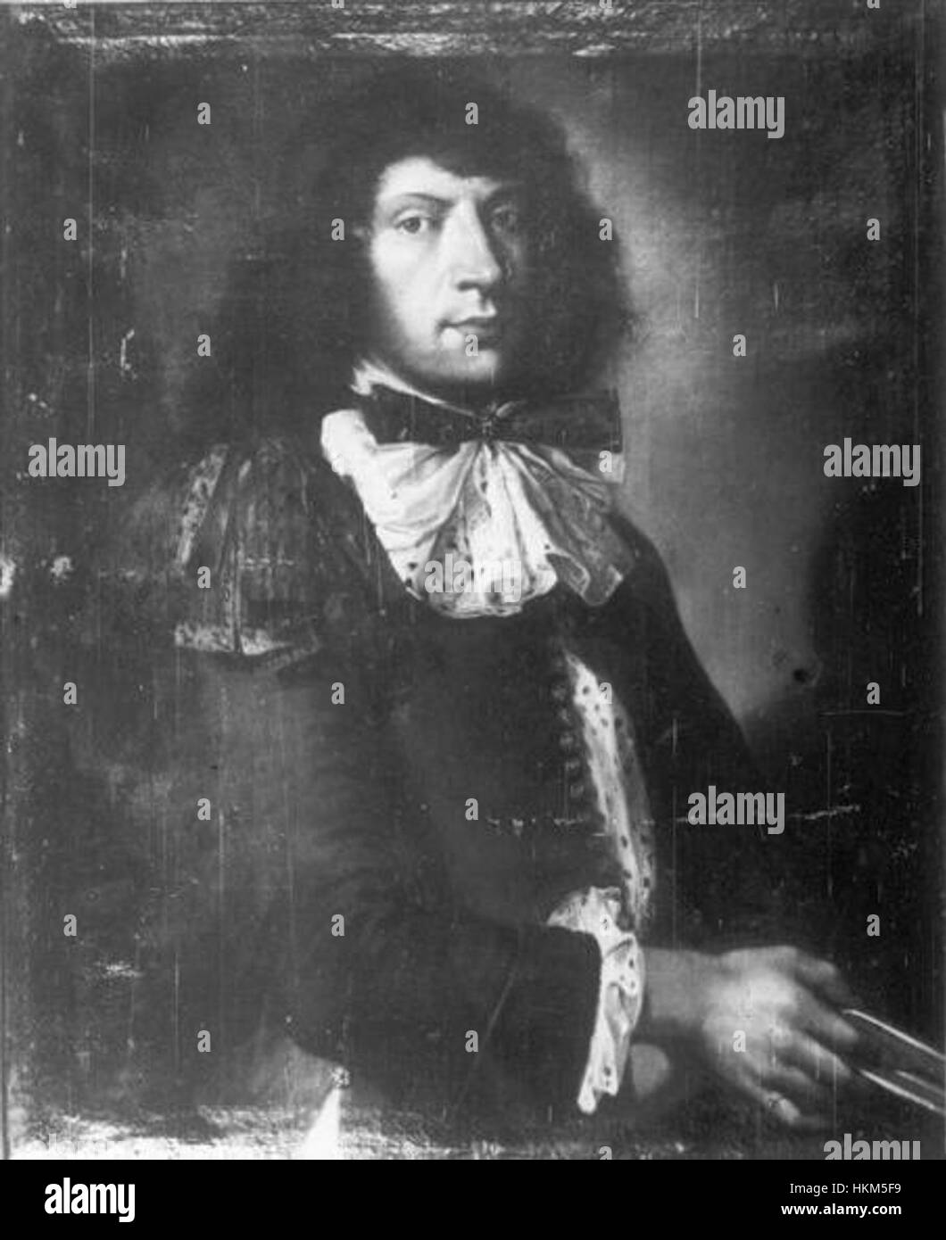 Questo ritratto di un uomo sconosciuto, dipinto da Van Loo, riflette l'abilità dell'artista nel catturare le espressioni facciali e la moda del tempo. Il dipinto offre uno scorcio nello stile ritratto del XVIII secolo, mostrando dettagli intricati nell'abbigliamento e nelle caratteristiche facciali. Foto Stock