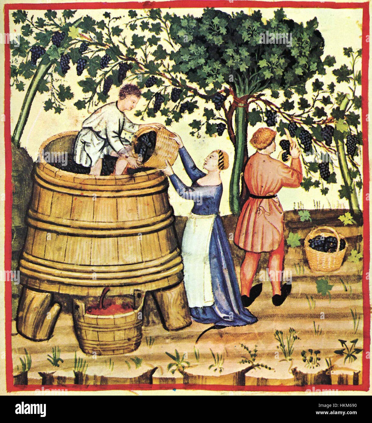 Il "Taccuino Sanitatis" è un manoscritto medico del XV secolo, con "29-autunno" che raffigura rimedi e trattamenti autunnali. Fa parte della collezione Casanatense, che offre approfondimenti sulle pratiche mediche medievali. Foto Stock