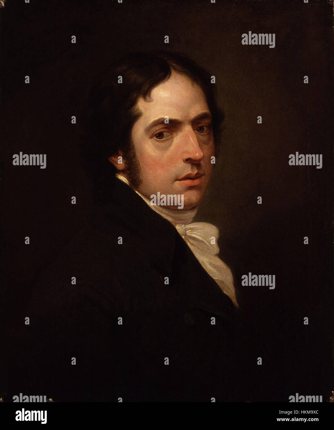 Edward Dayes (1763-1804) è stato un artista inglese noto per i suoi paesaggi dettagliati e le raffigurazioni della vita inglese. Questo dipinto, a lui attribuito, cattura il fascino dell'Inghilterra rurale del XVIII secolo, mescolando tecniche classiche con un'estetica romantica. Foto Stock