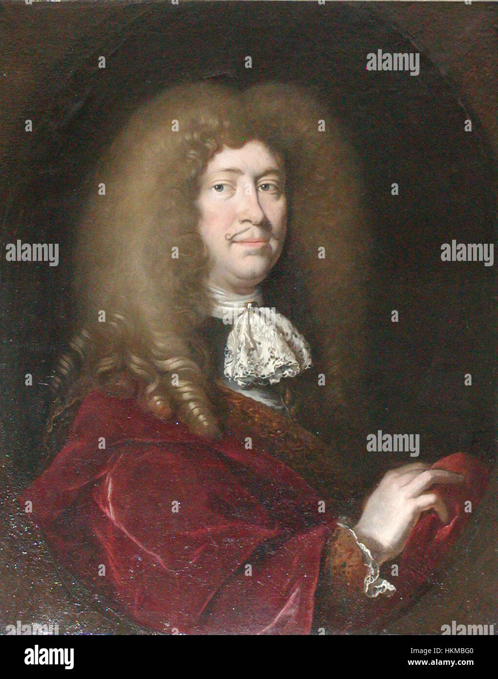 Rasmus Bartholin (1625–1698) è stato uno scienziato e matematico danese noto per la sua scoperta della doppia rifrazione nei cristalli di calcite. Il suo lavoro contribuì alla fisica ottica e alla cristallografia. Foto Stock