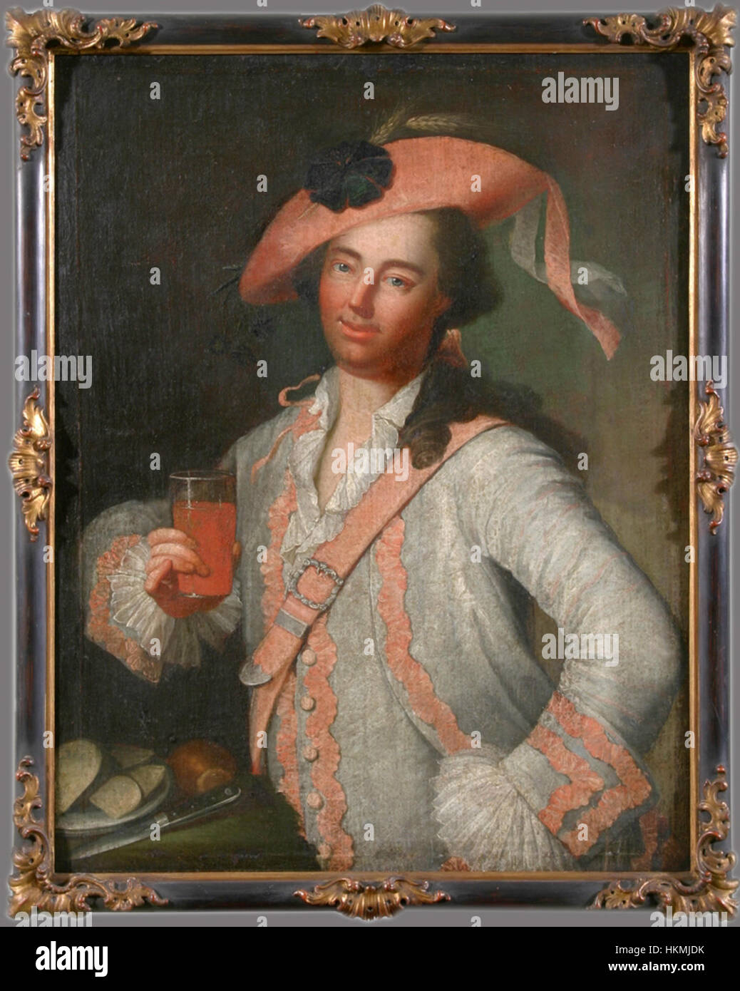 Un ritratto del Markgraf Carl Wilhelm Friedrich von Brandenburg-Ansbach, raffigurante il suo ruolo e il suo significato nella storia tedesca, mostrando il suo patrimonio aristocratico. Foto Stock