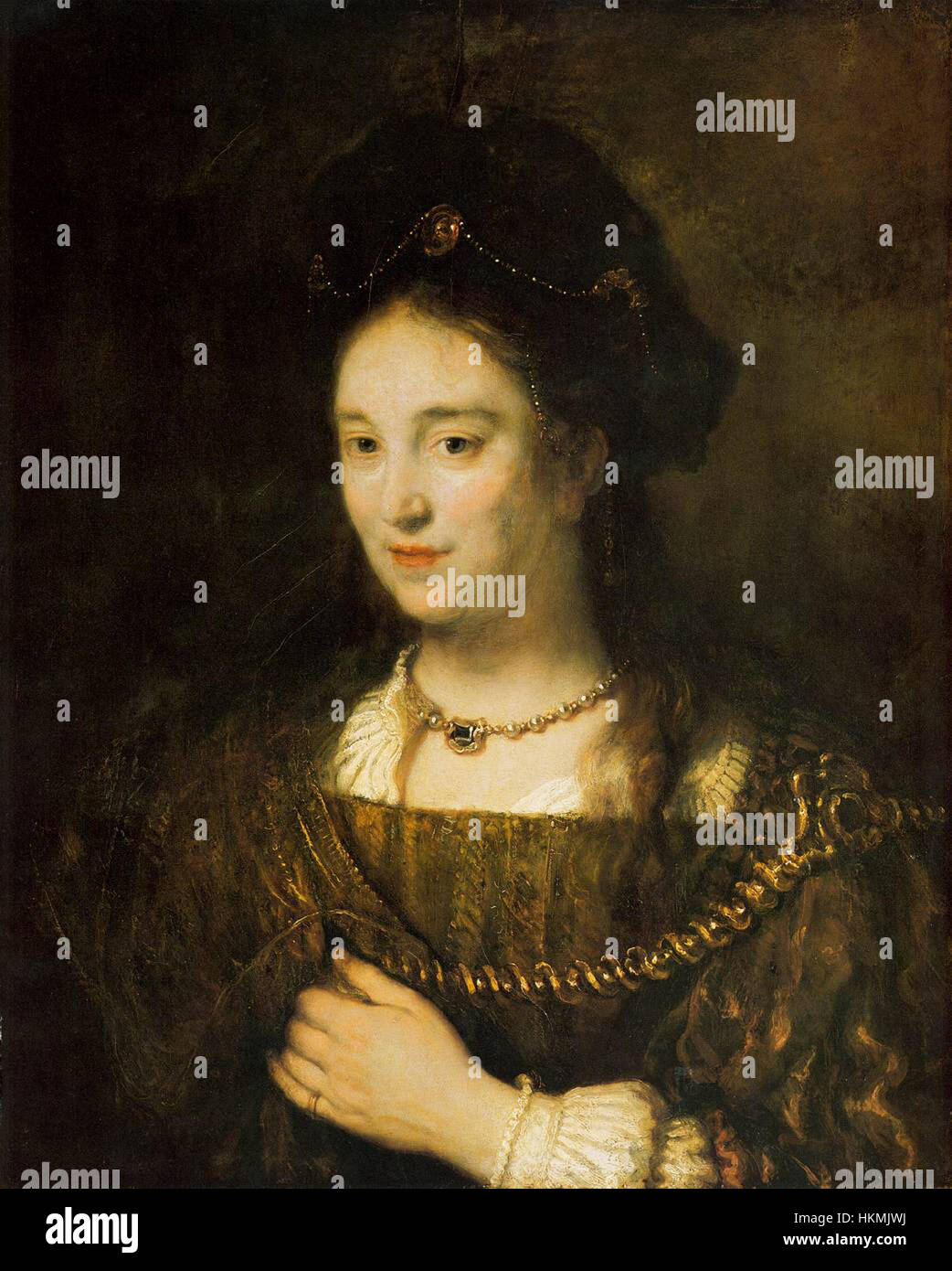 Rembrandt Harmenszoon van Rijn - Saskia van Uylenburgh - 1643 Foto Stock