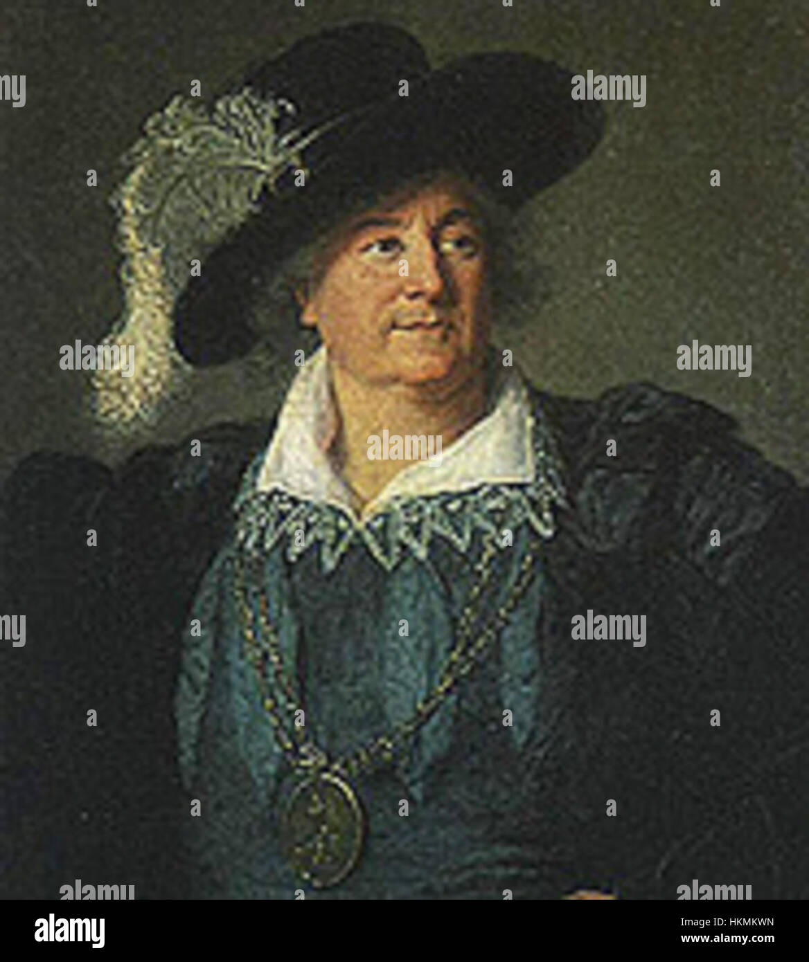 1797 Stanislao II Augusto Poniatowski, re di Polonia da Le Brun ritagliato Foto Stock