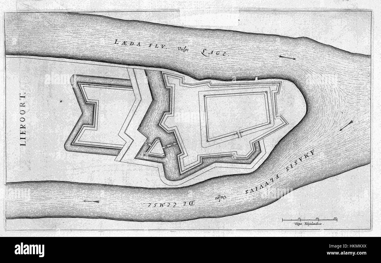 Questa opera fa parte della collezione Atlas Beudeker, che fa riferimento in particolare al pezzo C9E10 132 28A-LIEROORT. Mette in evidenza la cartografia dettagliata e il ruolo delle mappe nell'esplorazione storica e nella comprensione geografica. Foto Stock