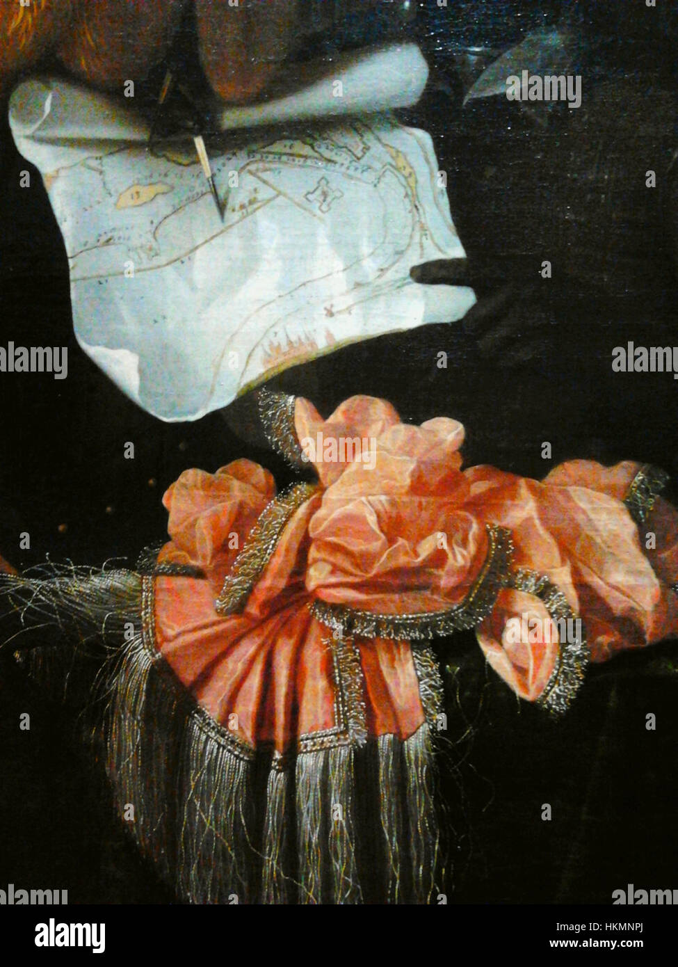 Il ritratto "Nason John Maurice di Nassau-Siegen" raffigura il nobile del XVII secolo, illustrando il suo status e il suo significato storico. Il dettagliato dipinto ad olio cattura sia la grandezza del suo abbigliamento che il contesto storico del suo tempo. Foto Stock