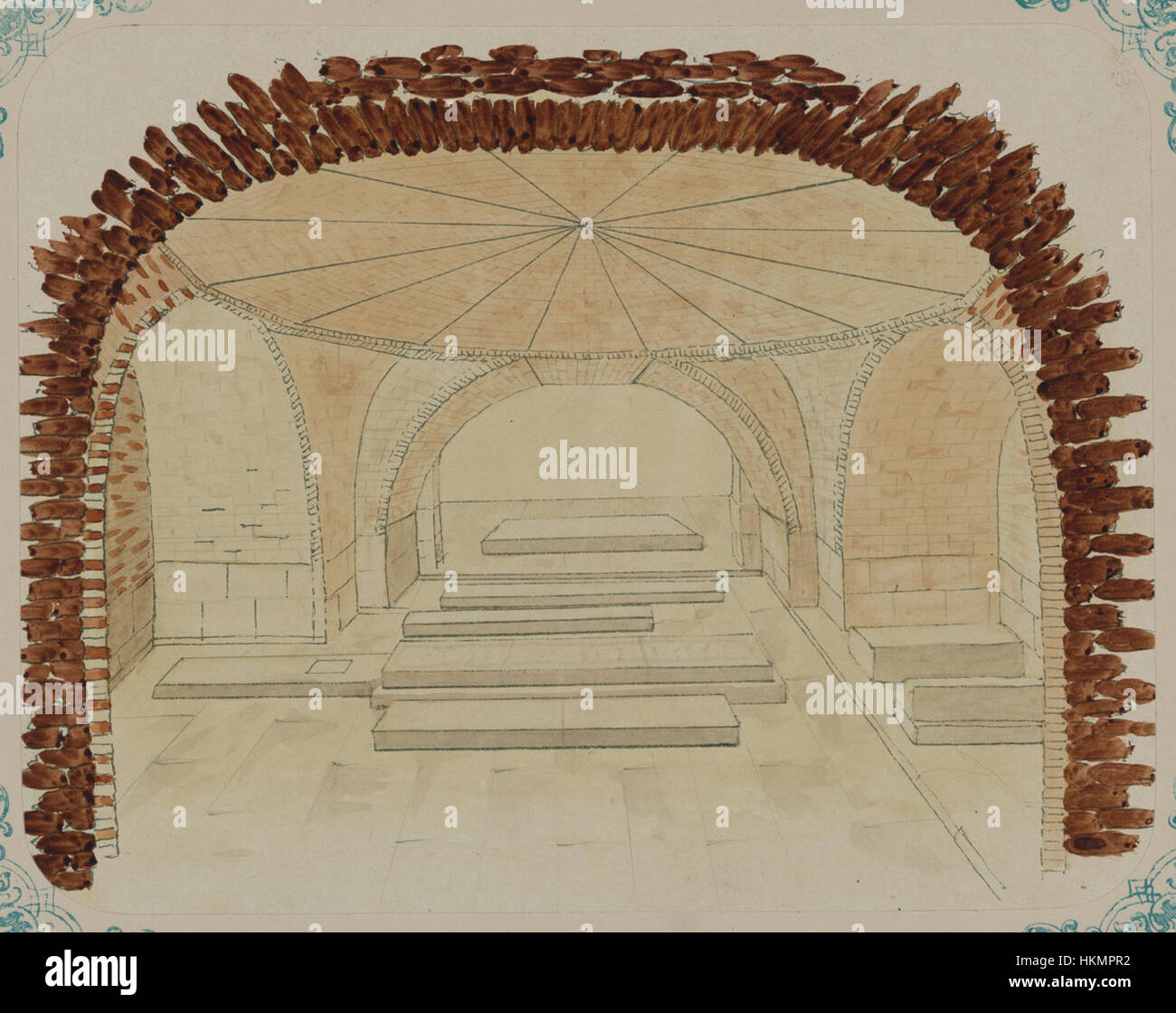 Il Mausoleo *Gur-Emir* a Samarcanda, l'ultimo luogo di riposo di Timur (Tamerlano), presenta un complesso design architettonico. La cripta presenta dettagli elaborati, che simboleggiano la grandezza della dinastia timuride e dei suoi governanti. Foto Stock