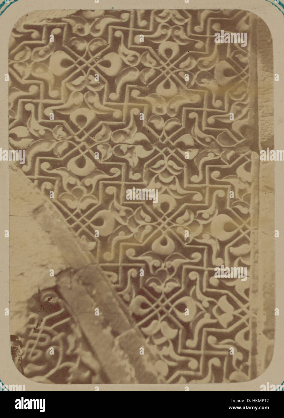 Antichità di Samarcanda. Tomba del Santo Kusam-ibn-Abbas (Shah-i Zindah) e mausolei adiacenti. Mausoleo di Akhmad Khodzha. La sezione di dettaglio dalla facciata esterna WDL3620 Foto Stock