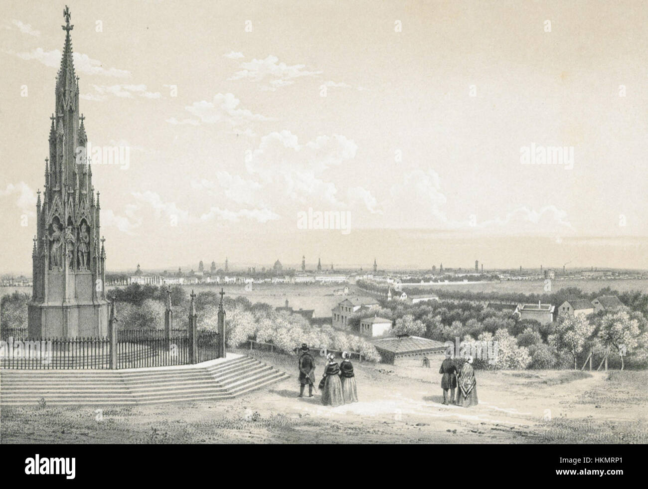 «Berlin vom Kreuzberg aus-GDR-69-56» cattura la visione di Berlino da Kreuzberg negli anni '1960, un periodo segnato dalle tensioni della Guerra fredda. L'immagine offre uno sguardo sulla città divisa, mostrando sia il paesaggio urbano che il divario geopolitico tra Berlino Est e Berlino Ovest. Foto Stock