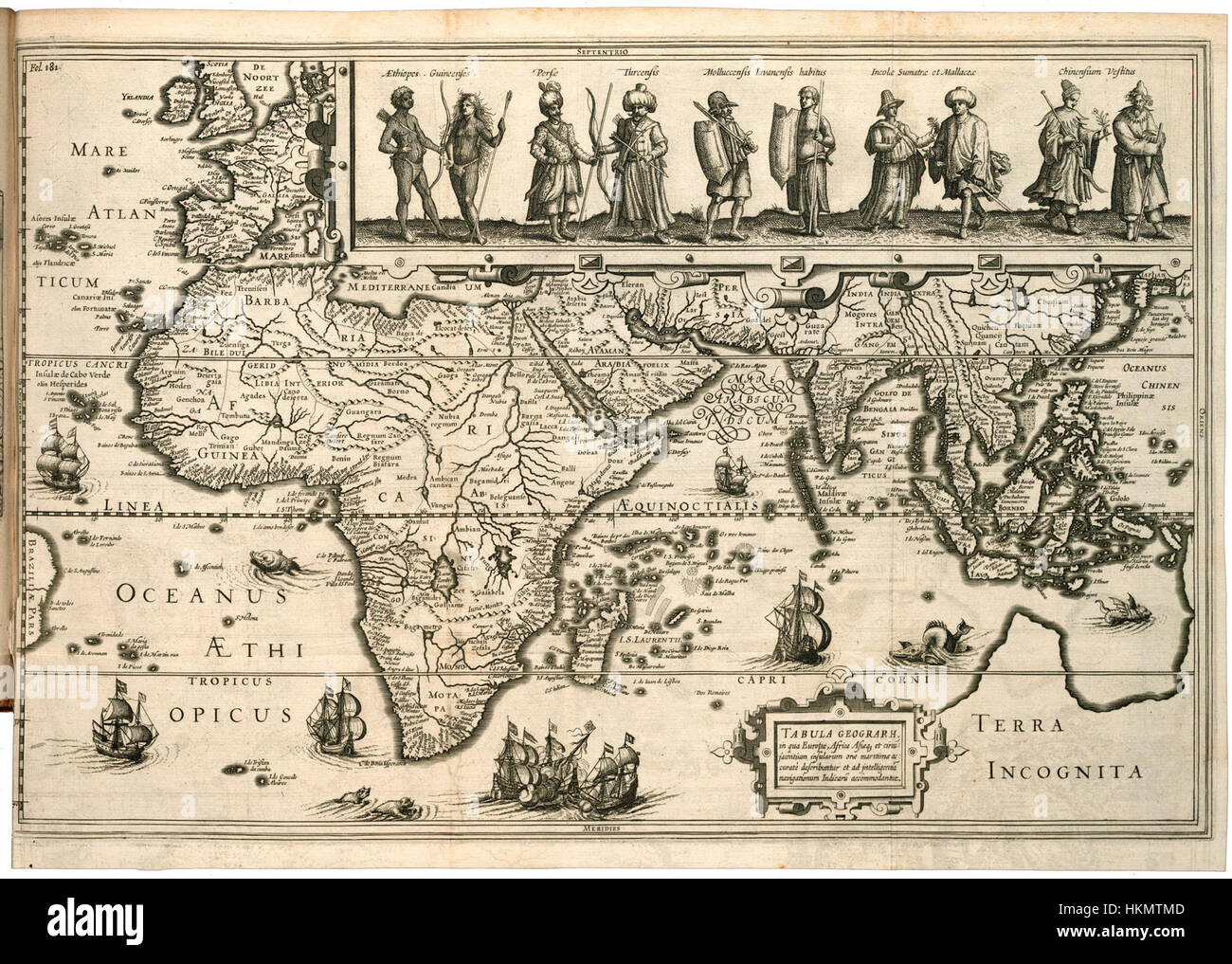 Una mappa storica dettagliata dell'Europa, dell'Africa e dell'Asia, che illustra il paesaggio geopolitico durante un periodo specifico. La mappa fornisce informazioni preziose sui confini territoriali storici, sulle entità politiche e sulle caratteristiche geografiche dei tre continenti. Foto Stock
