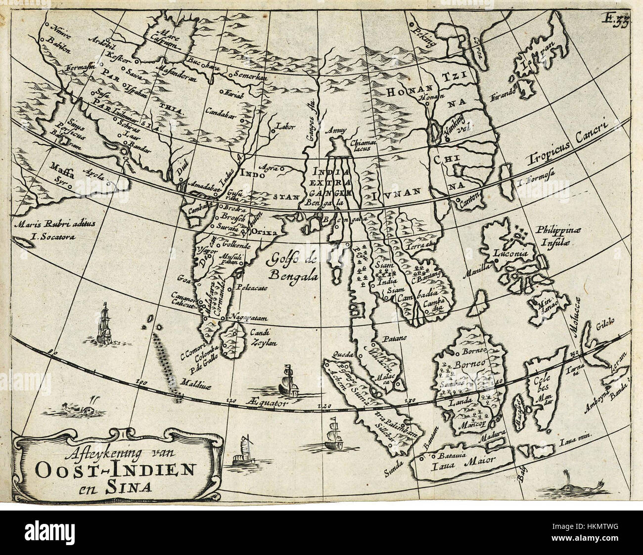Questa mappa intitolata "AMH-6731-KB Map of Asia" offre una rappresentazione geografica dettagliata del continente asiatico. Comprende luoghi chiave e confini politici del periodo storico che è stato creato. Foto Stock