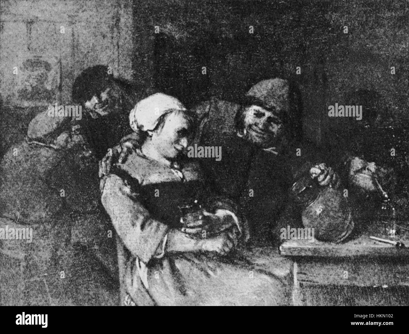 Questo dipinto di natura morta di Heemskerck presenta un bicchiere di vino che cattura il delicato equilibrio di luce e consistenza. L'opera riflette l'abilità dell'artista nel rendere gli oggetti di uso quotidiano con un tocco di eleganza e profondità. Foto Stock