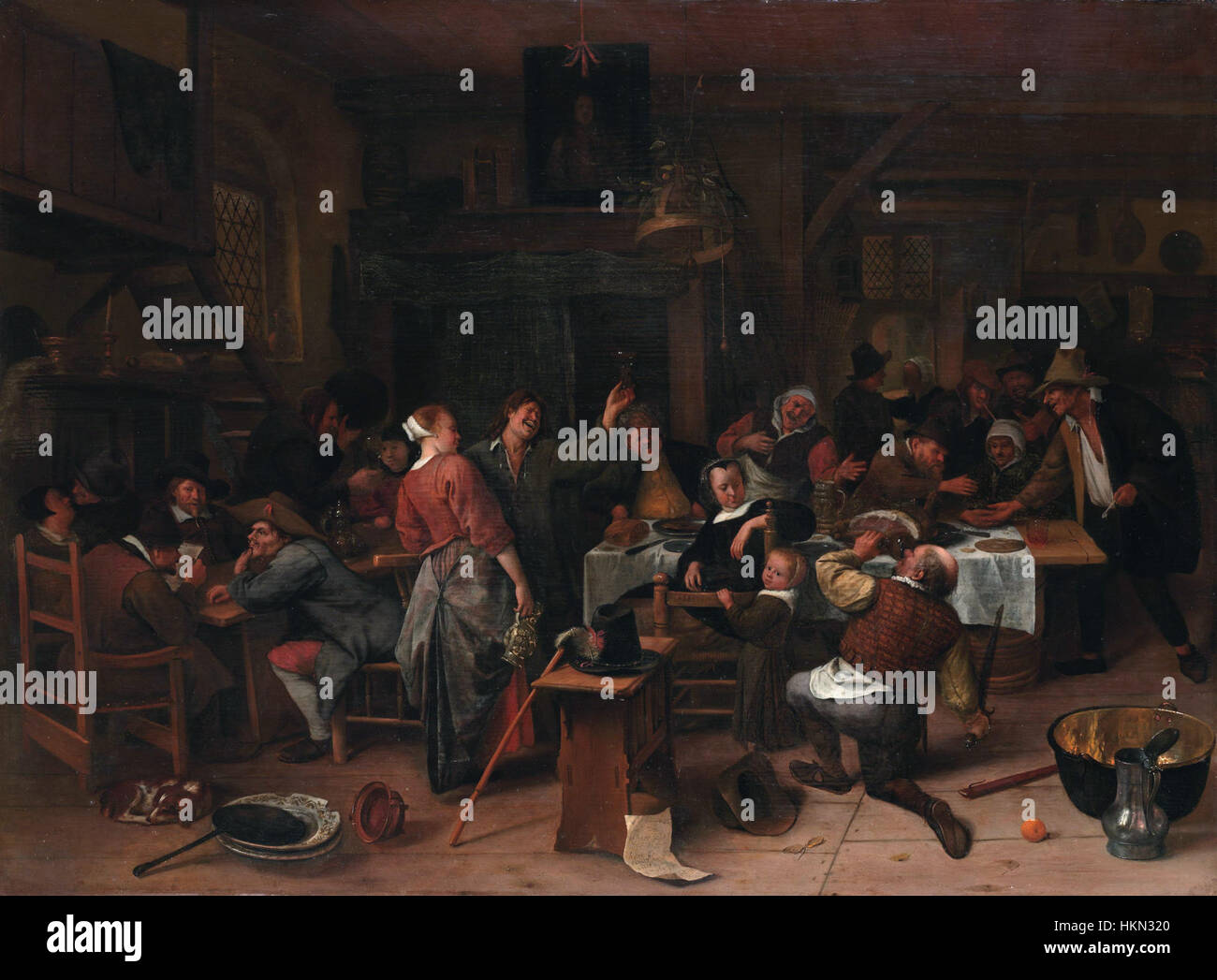 Il principe del giorno, da Jan Steen Foto Stock