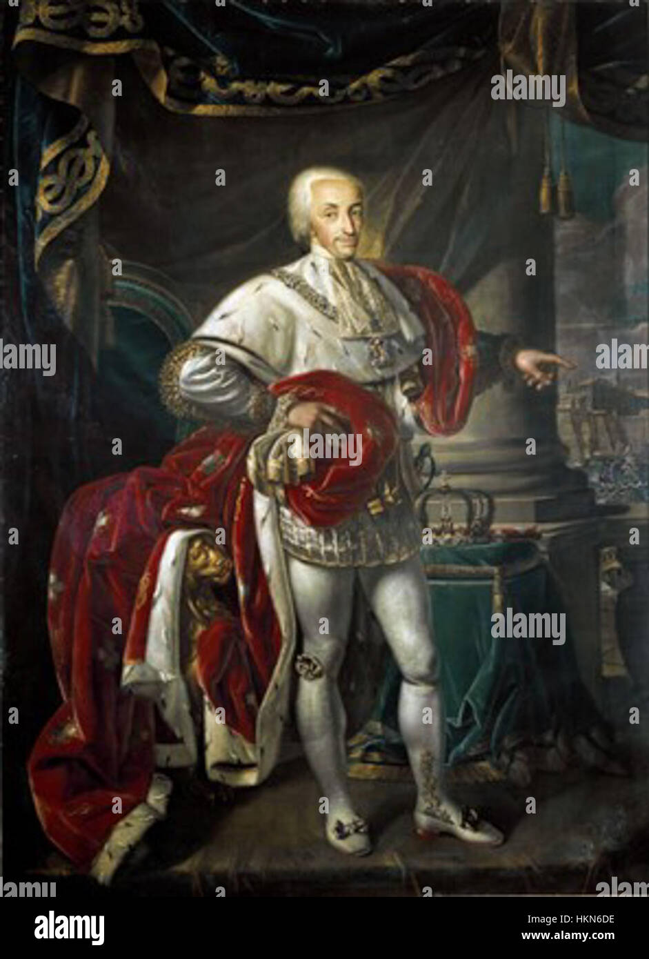 Vittorio Emanuele II è un ritratto del primo re d'Italia, dipinto nel XIX secolo. L'opera rappresenta la statura regale del re e il suo ruolo nell'unità d'Italia, mostrando la sua importanza nella storia italiana. Foto Stock