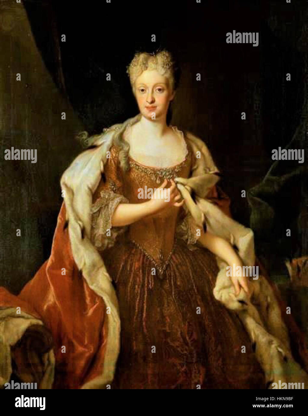 Maria Josepha di Austria, Electress della Sassonia e della regina di Polonia da Louis de Silvestre Foto Stock