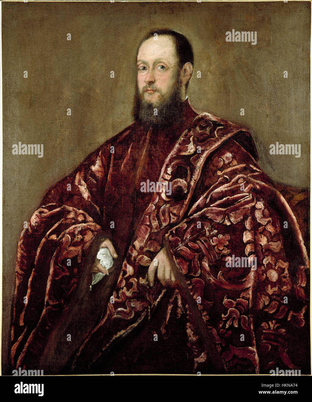 Un dipinto d'epoca intitolato '1954 1097 IN1' che raffigura una scena storica degli anni '1950 L'opera d'arte mostra lo stile unico della sua epoca, fornendo informazioni sulle tendenze culturali e artistiche di quel periodo. Foto Stock