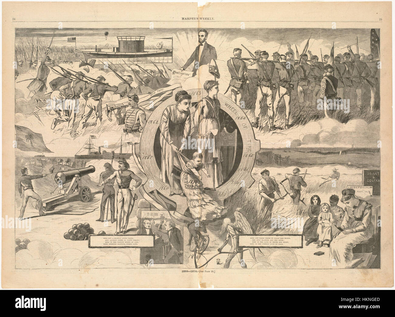 Questa opera d'arte dal 1860 al 1870, ospitata nella Boston Public Library, rappresenta un pezzo storico del XIX secolo. Riflette le tendenze artistiche del periodo, mettendo in mostra tecniche e stili caratteristici del tempo. Foto Stock