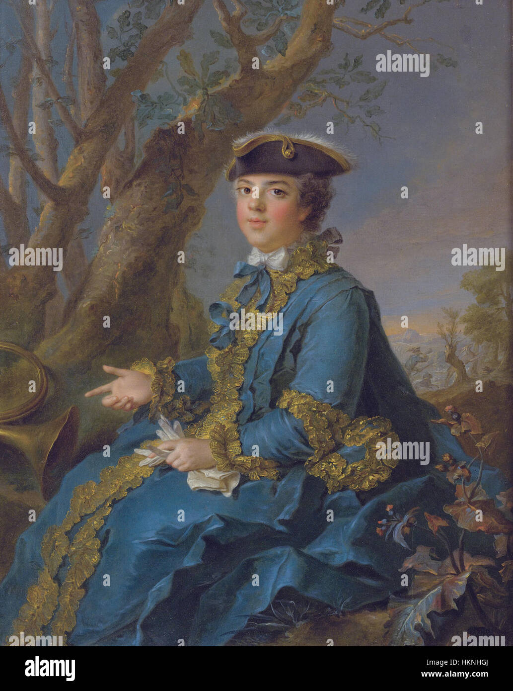Marie Louise Elisabeth de France, duchessa di Parma da Jean Marc Nattier e Studio Foto Stock