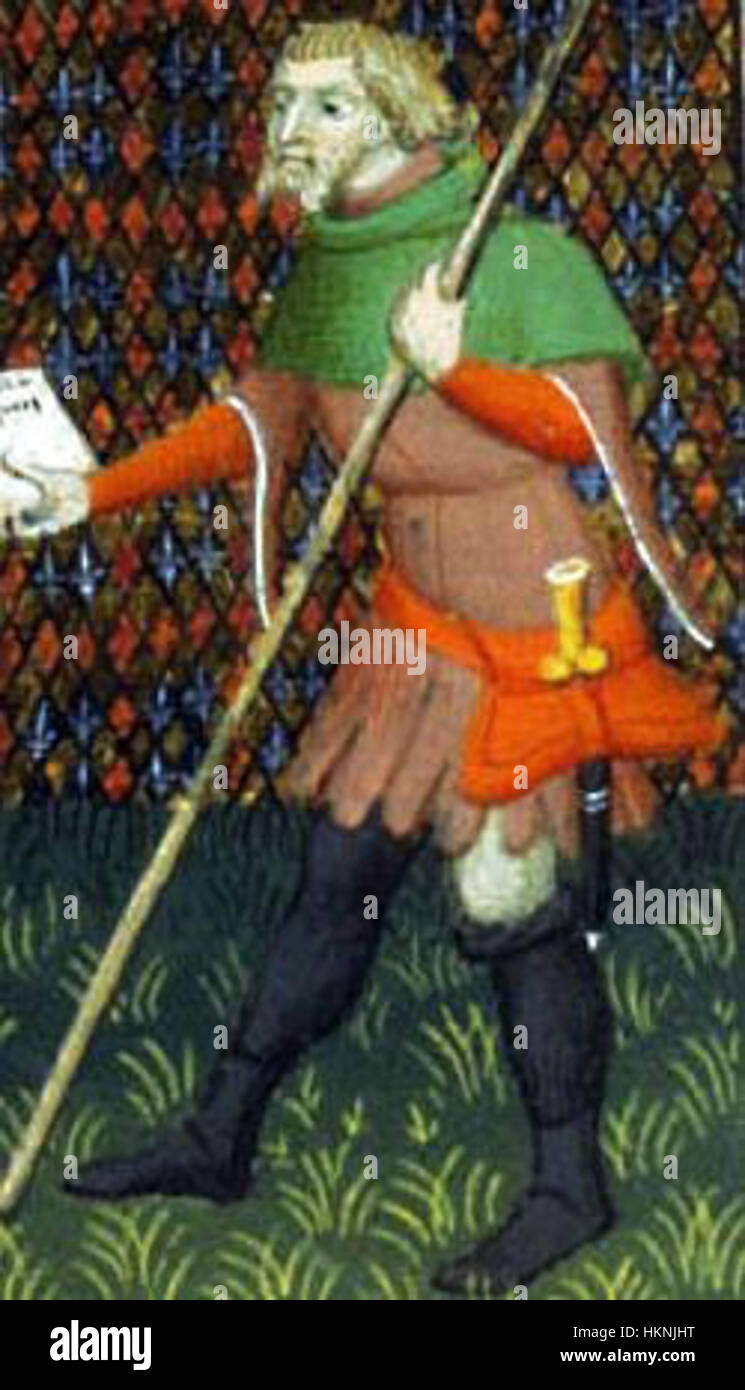 La Bibbia Historiale - Saint Paul confiant la lettre - frammento Foto Stock