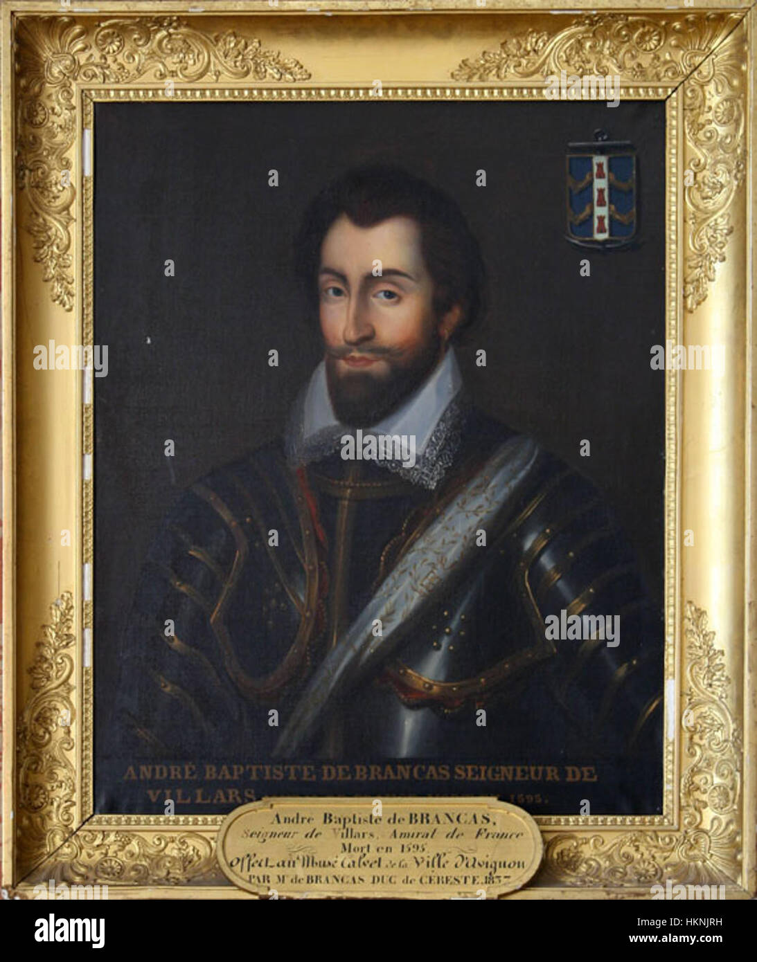 837.7.1 - VALBRUN - Ritratto d'Andre Baptiste de Brancas - BD Foto Stock