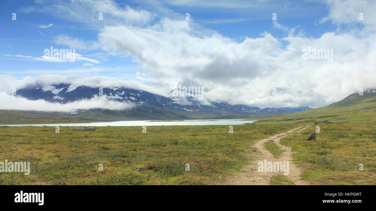 Kings Trail / Kungsleden Arctic Svezia Foto Stock