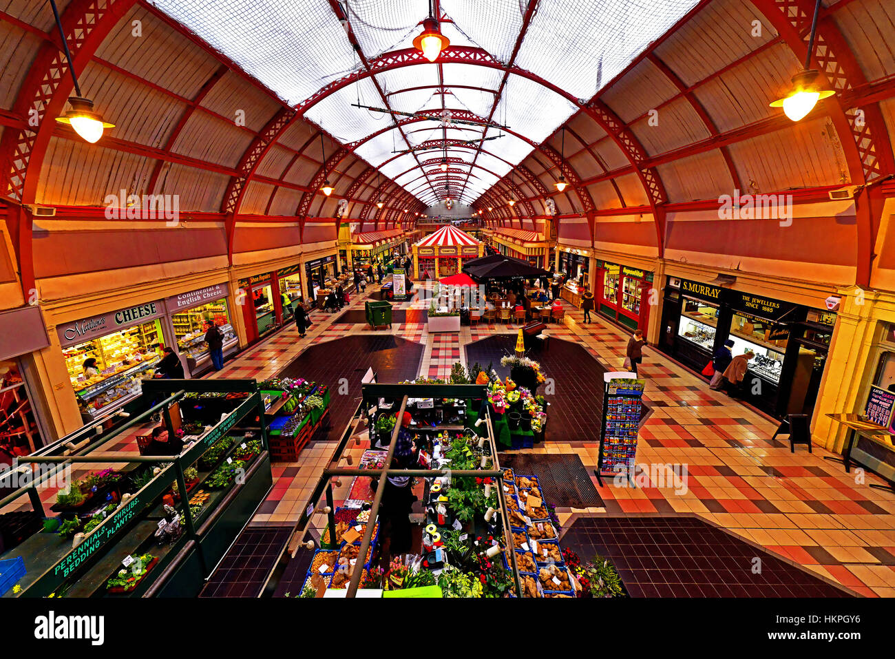Newcastle Grainger Market Foto Stock