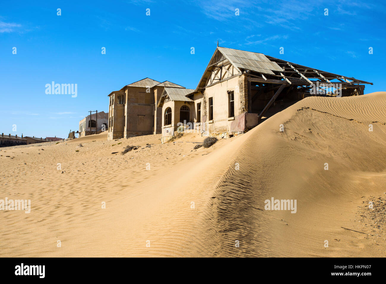 Kolmanskop, Coleman's Hill, Kolmannskuppe, città fantasma, Namib Desert, sud della Namibia, da Monika Hrdinova/Dembinsky Foto Assoc Foto Stock