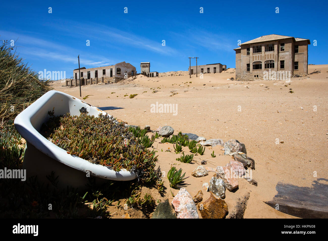 Kolmanskop, Coleman's Hill, Kolmannskuppe, città fantasma, Namib Desert, sud della Namibia, da Monika Hrdinova/Dembinsky Foto Assoc Foto Stock