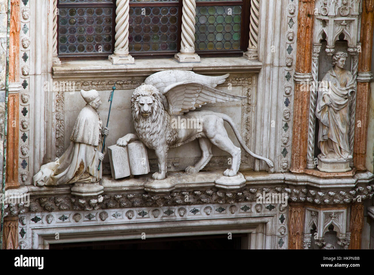 Porta della Carta. Piazza San Marco. Venezia, Italia. L'Europa. Foto Stock