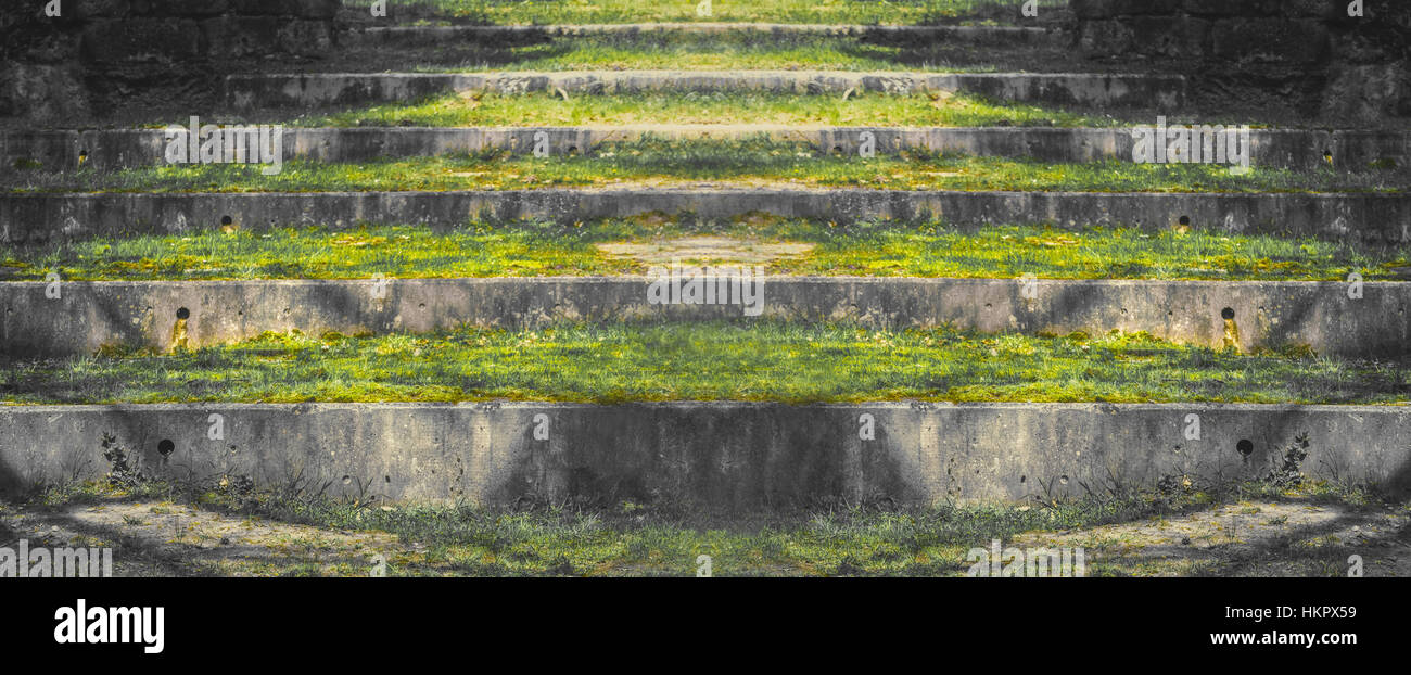 Abstract scalini in pietra paesaggio in natura Foto Stock