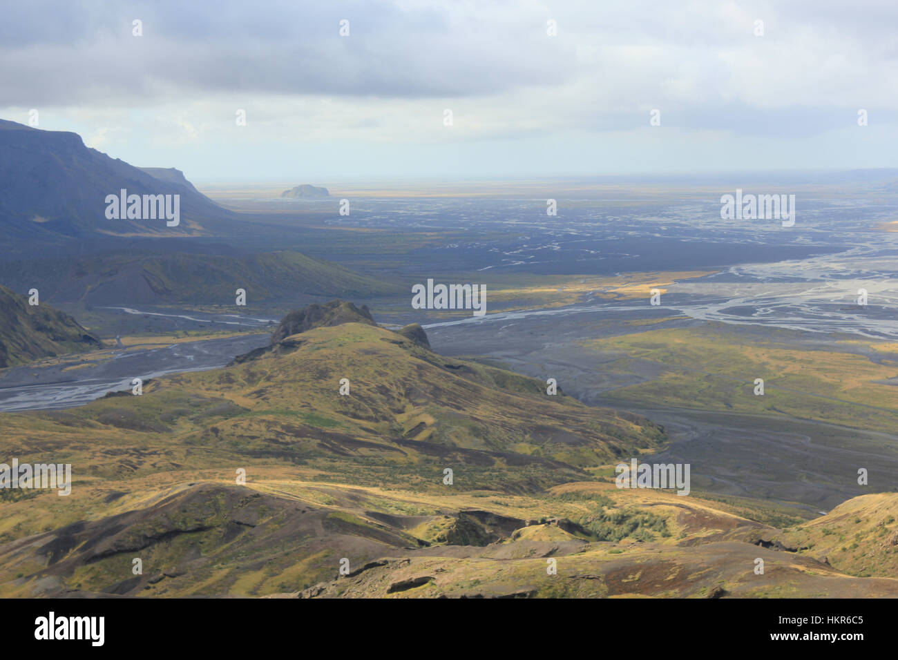 Islanda Thorsmork paesaggio del Parco Nazionale Foto Stock